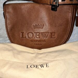 LOEWE Brown Heritage Shoulder Bag